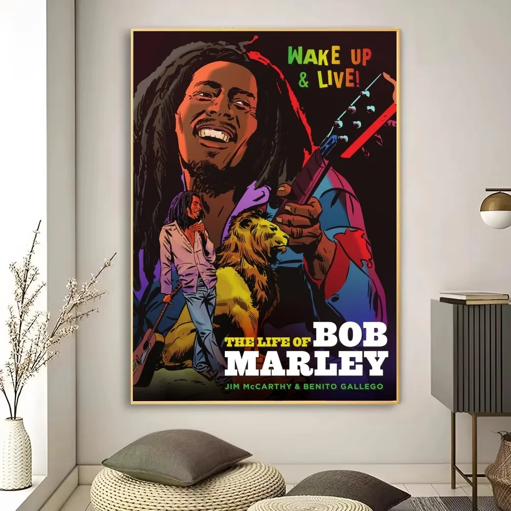 Плакат В Стиле Регги С Изображением Боба Марли Информацион Adobe Необычная