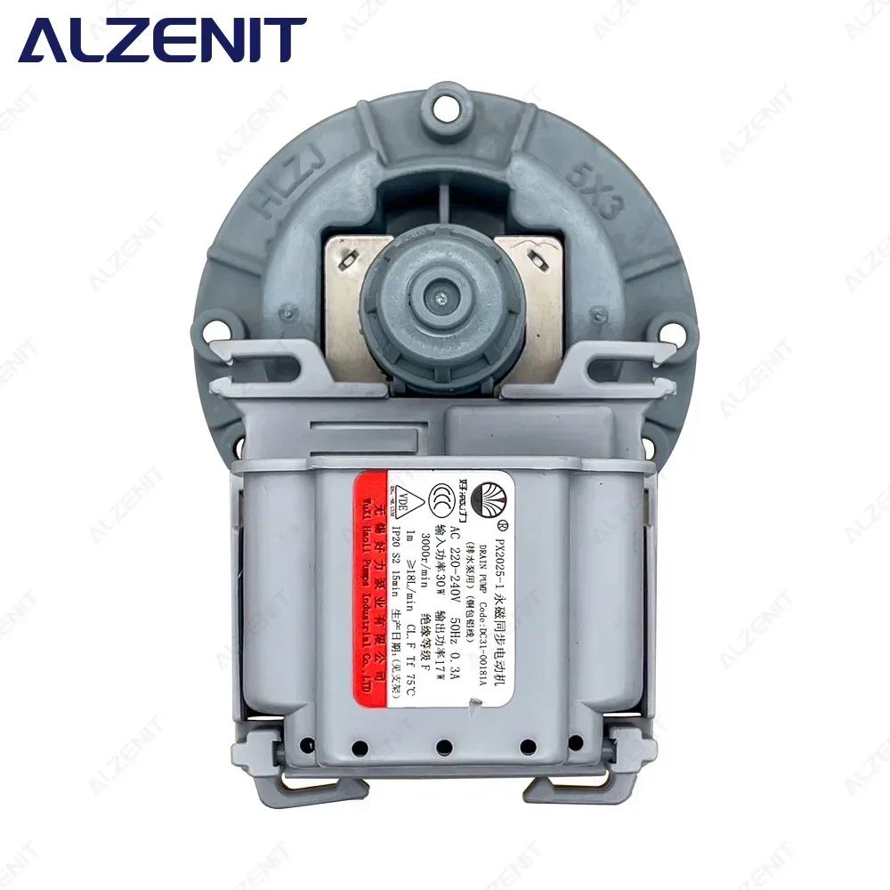 Новый двигатель сливного насоса для стиральной машины Samsung PX2025-1 220-240 В 50 Гц 30 Вт 3000 об/мин DC31-00181A дренажные детали стиральной машины