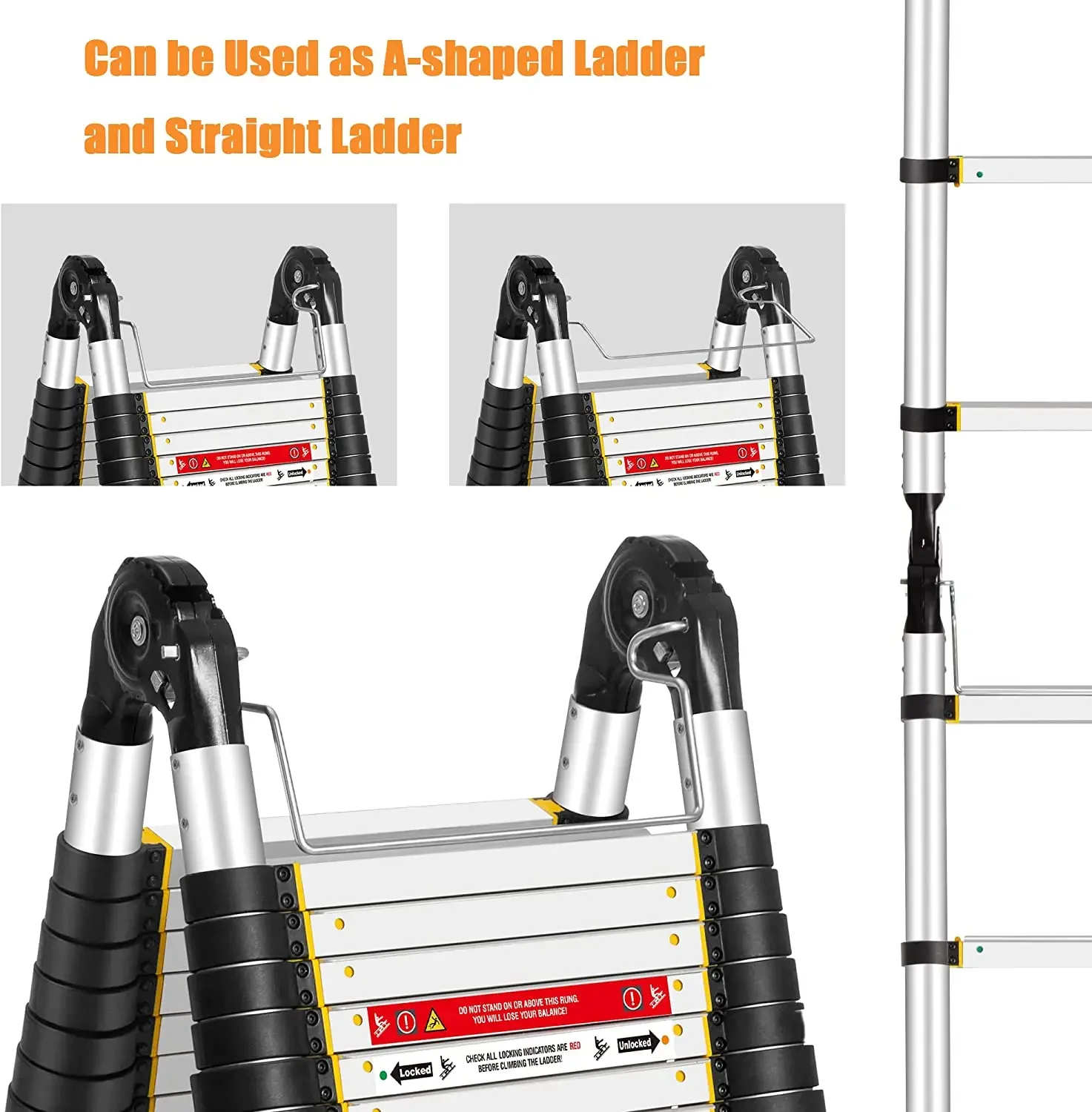 Современная алюминиевая многофункциональная складная телескопическая