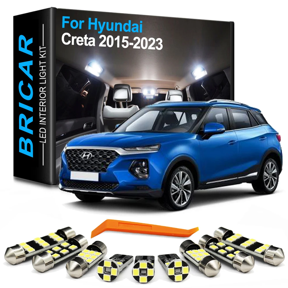 Brlcar 11 шт. Canbus Автомобильная внутренняя лампа для Hyundai Creta 2015 2016 2017 2018 2019 2020 2021