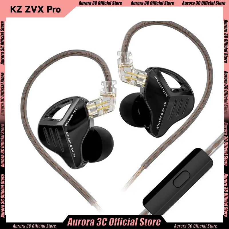 KZ ZVX PRO HIFI Наушники-вкладыши с басами Динамические металлические наушники