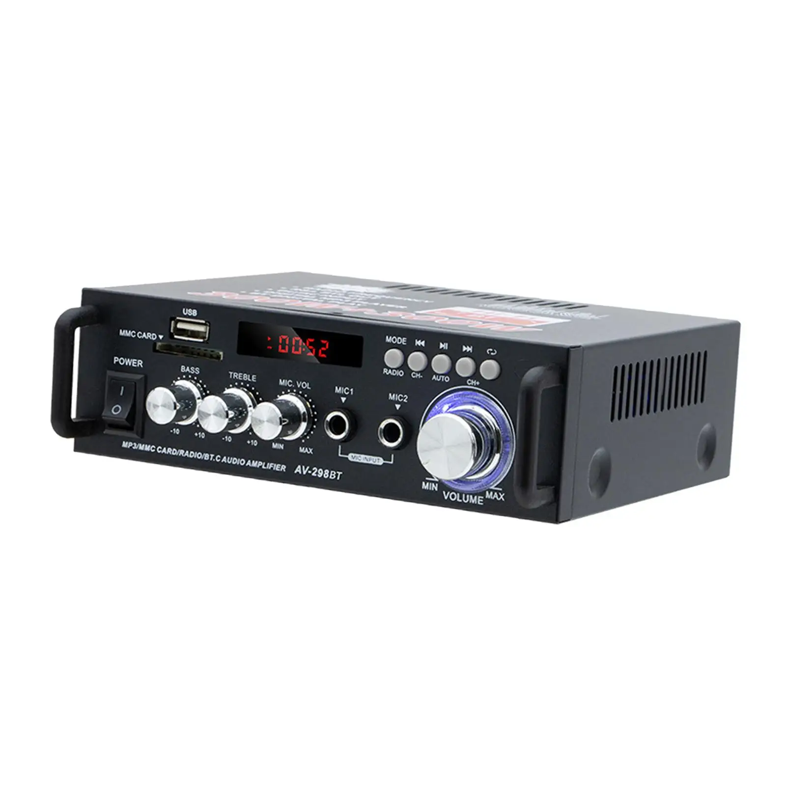 

Стерео усилитель с американской вилкой, Hi-Fi аудио усилитель мощности, двухканальный для аудиосистемы ноутбука, для домашнего использования, мобильный телефон