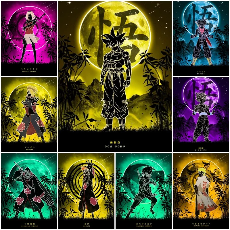 

Naruto Dragon Ball Full Drill Diamond Painting 5D Diy Gift Picture of Rhinestone Diamond Embroidery Cross Stitch Kits Home Decor