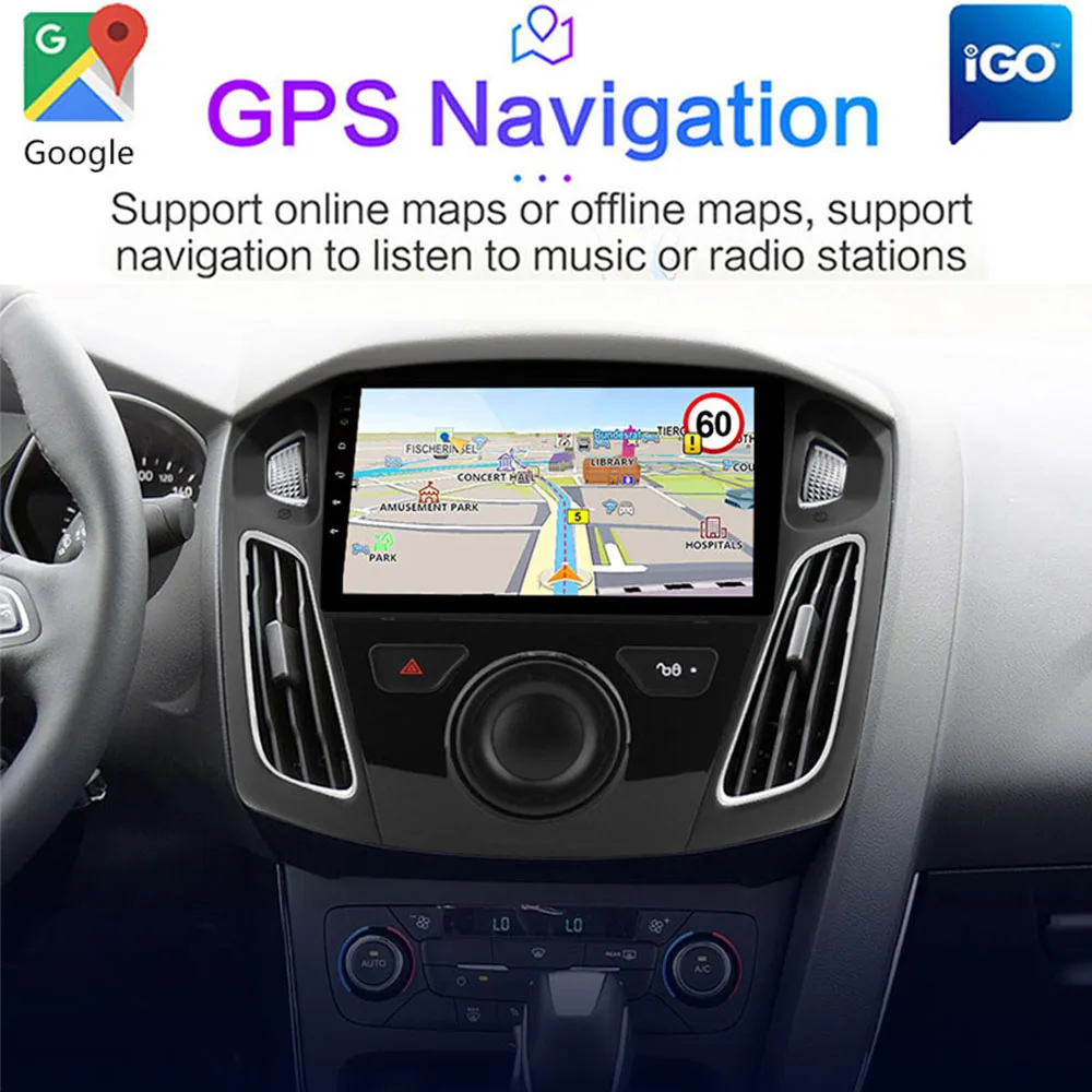 Автомагнитола 2 DIN 4G Android 10 мультимедийный видеоплеер для Ford focus 3 2012 2013 2014 2015