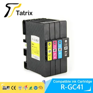 Tatrix Compatible cartridge For Ricoh GC41 GC-41 For Ricoh SG 3110DNw/3110SFNw/31 00SNw/2100N/3110DN/ 7100DN  With Pigment Ink