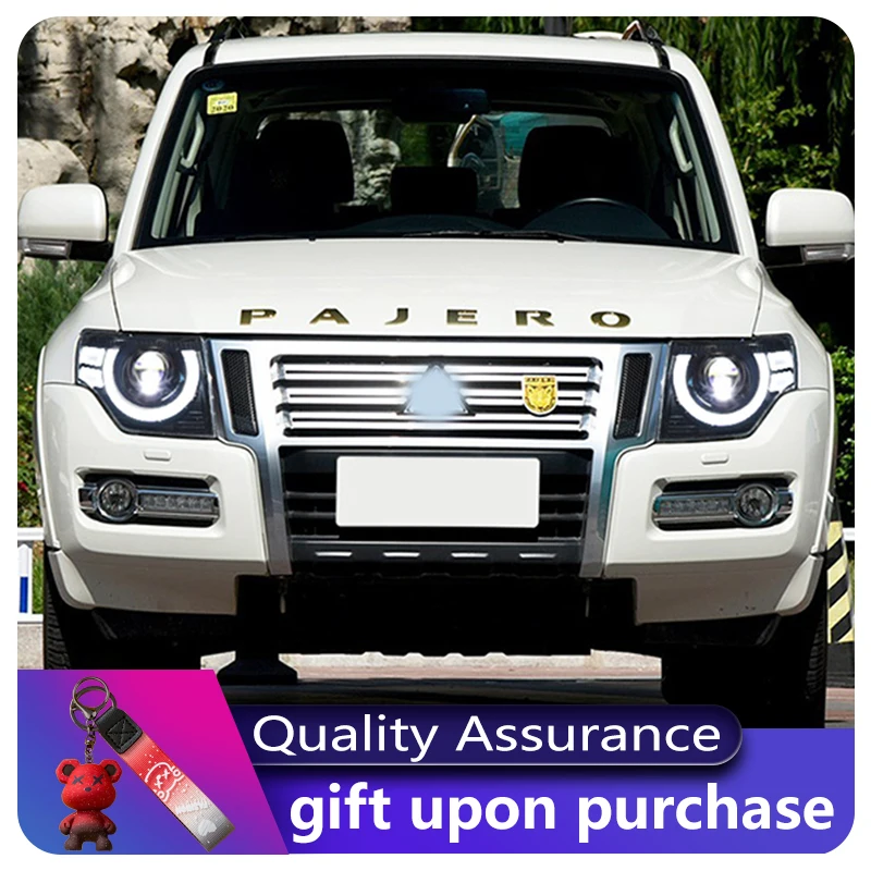 Пара автомобилей для Mitsubishi Pajero 2005-2021 V93 Xenon V97 V87 передняя лампа светодиодная DRL