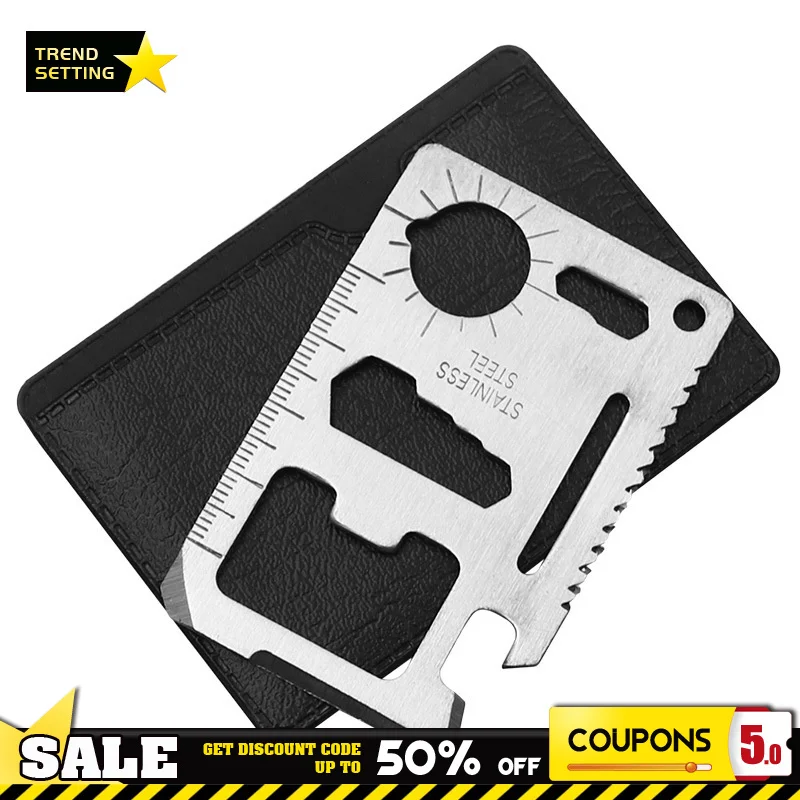 

Portable Multifunction Tool Card Stainless Steel Outdoor Knife Survival Camping Hunting Tactical Knife Utility Hand Tool Pocket