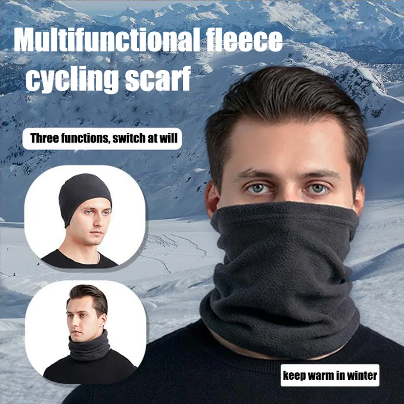 

Winter Cold Mask Outdoor Sports Cycling Polar Fleece Fabric Windproof Scarf Multifunctional Warm Ski Breathable Durable Mask