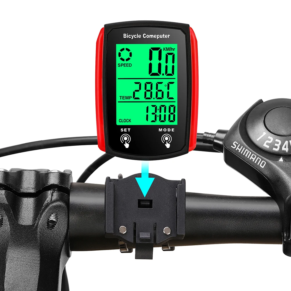 

ZK30 Bicycle Computer Wired Speedometer Odometer Stopwatch Speedometer Watch Bicycle Cycling Speed Counter Bicycle Accessories