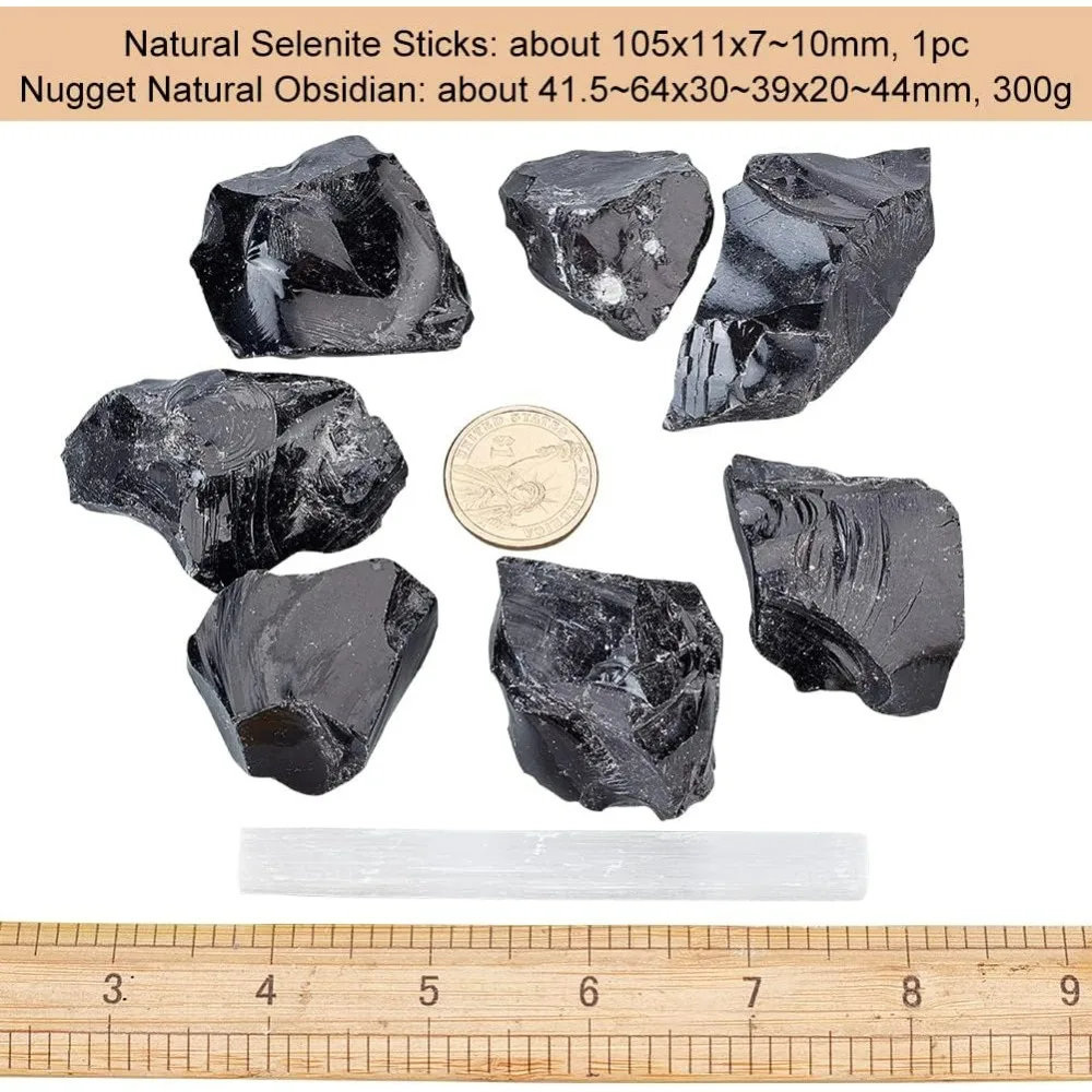 300 г черного турмалина с кубовидным натуральным селенитом режущая палочка 3