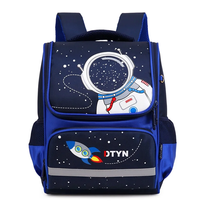 Grade 1-5 Children British Style Swan Astronaut Cartoon Backpacks New Girls Boys Cute Large Capacity Bow Students Schoolbags Hot
