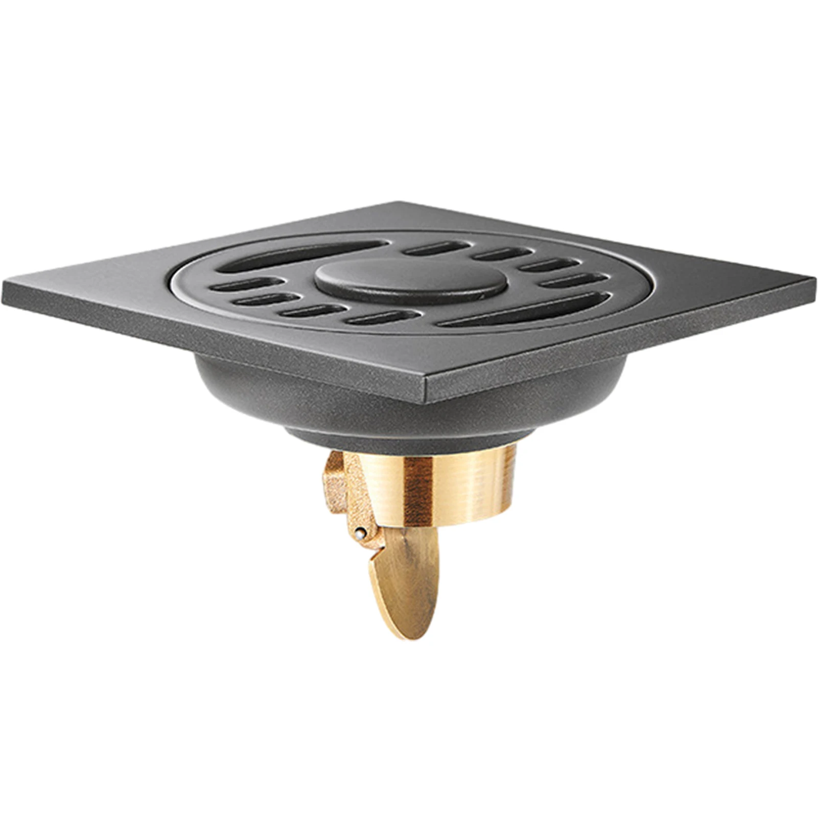 

Floor Drain Shower Waster Stopper Laundry Kitchen Hair Strainer Backflow Prevent Water Sink Square Dark Grey Anti Blocking