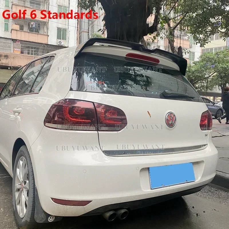 Фото Для Volkswagen VW Golf 6 MK6 TDI GTI 2010-2013: Задний спойлер (антикрыло) из ABS-пластика, комплект аксессуаров для кузова автомобиля №5