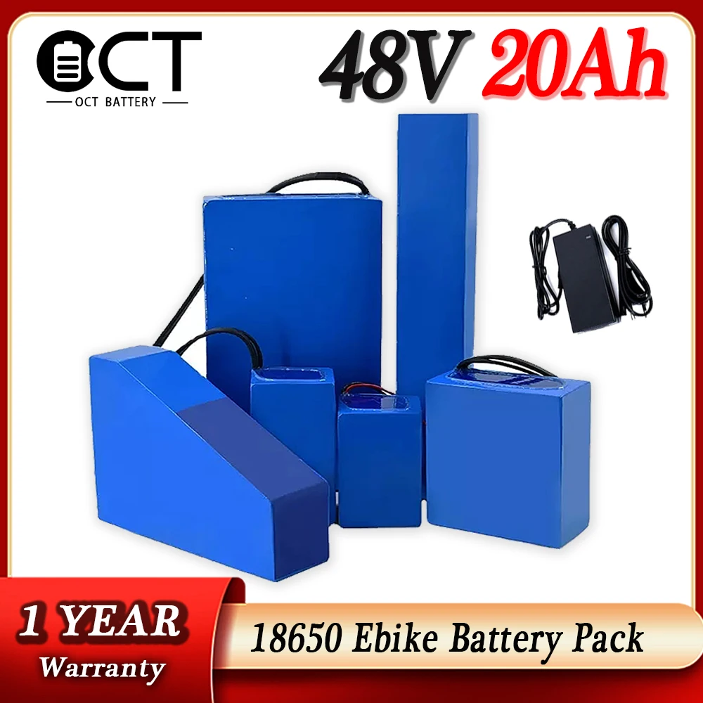 

18650 Battery 48V 20AH e bike Battery 36V 15AH Samsung Lithium Cells Electric Scooter Battery Pack Motor+54.6V 2A Charger