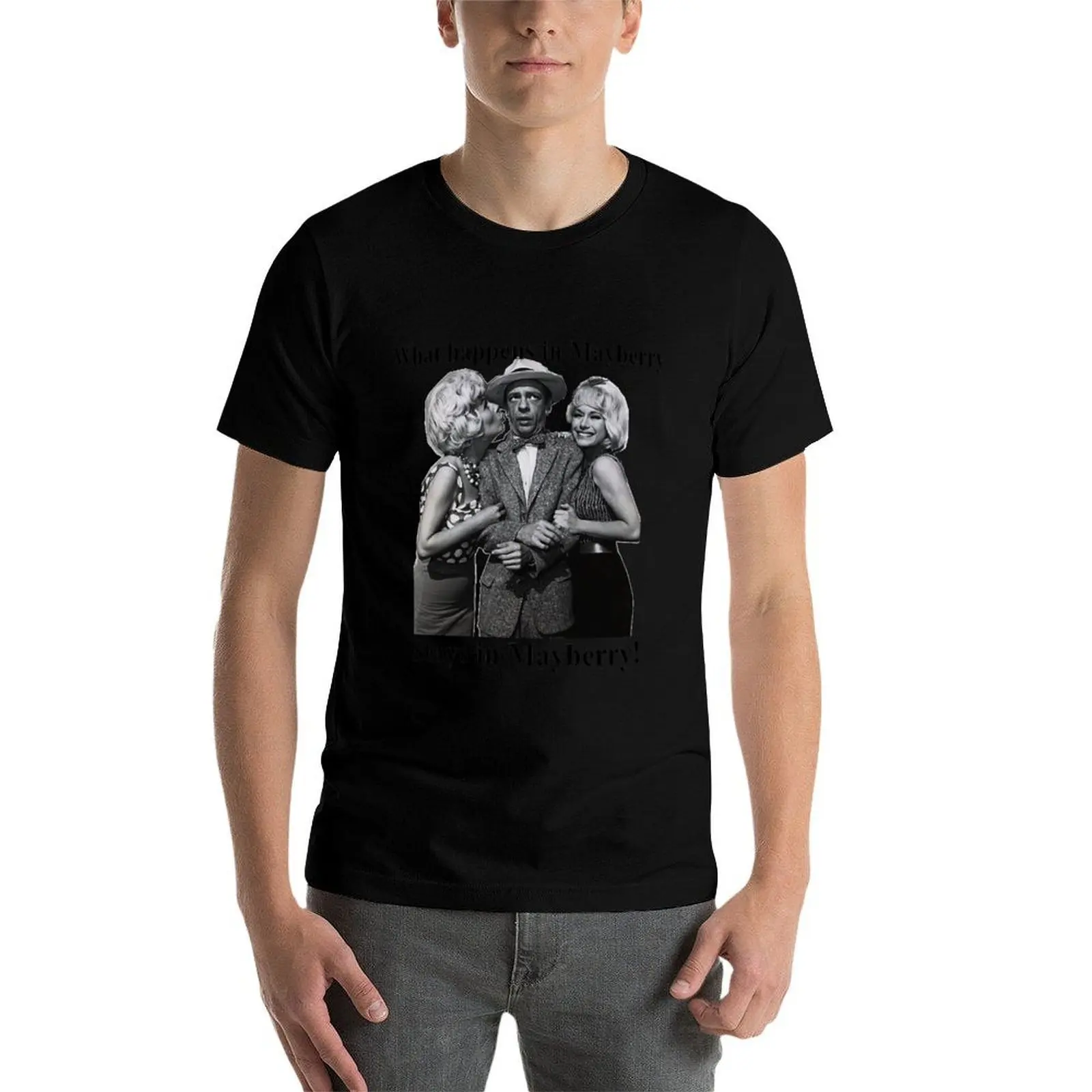 Фото Футболка Andy Griffith Show, футболка Barney Fife, футболка Mayberry, забавная футболка для девочек, базовая однотонная футболка на все сезоны №4