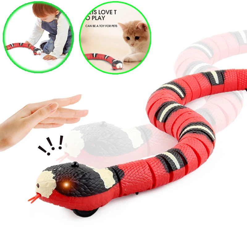 

Snake Cat Toy Eletronic Interactive Toys for Cats USB Charging Cat Accessories for Pet Dogs Kitten Game Play Toy Dropshipping