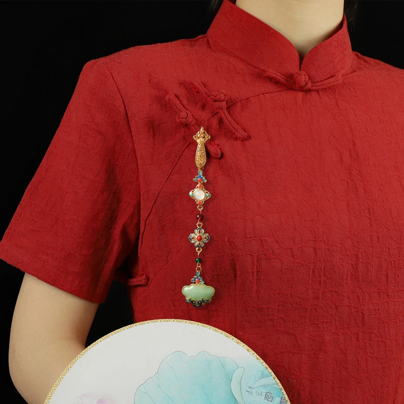 Женское платье Cheongsam Qipao в китайском стиле подвесная подвеска с кисточкой