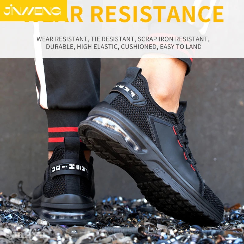 

New Safety Boots Men's Safety Shoes Puncture-proof Work Shoes Sneakers Breathable Protective Shoes Work Shoes