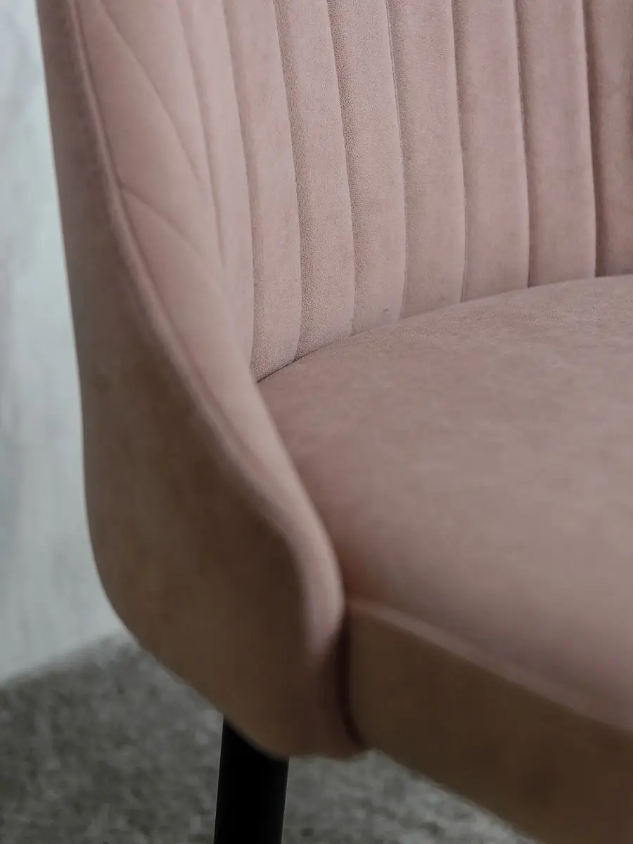 Стулья для кухни мягкие со спинкой 3 шт цвет розовый