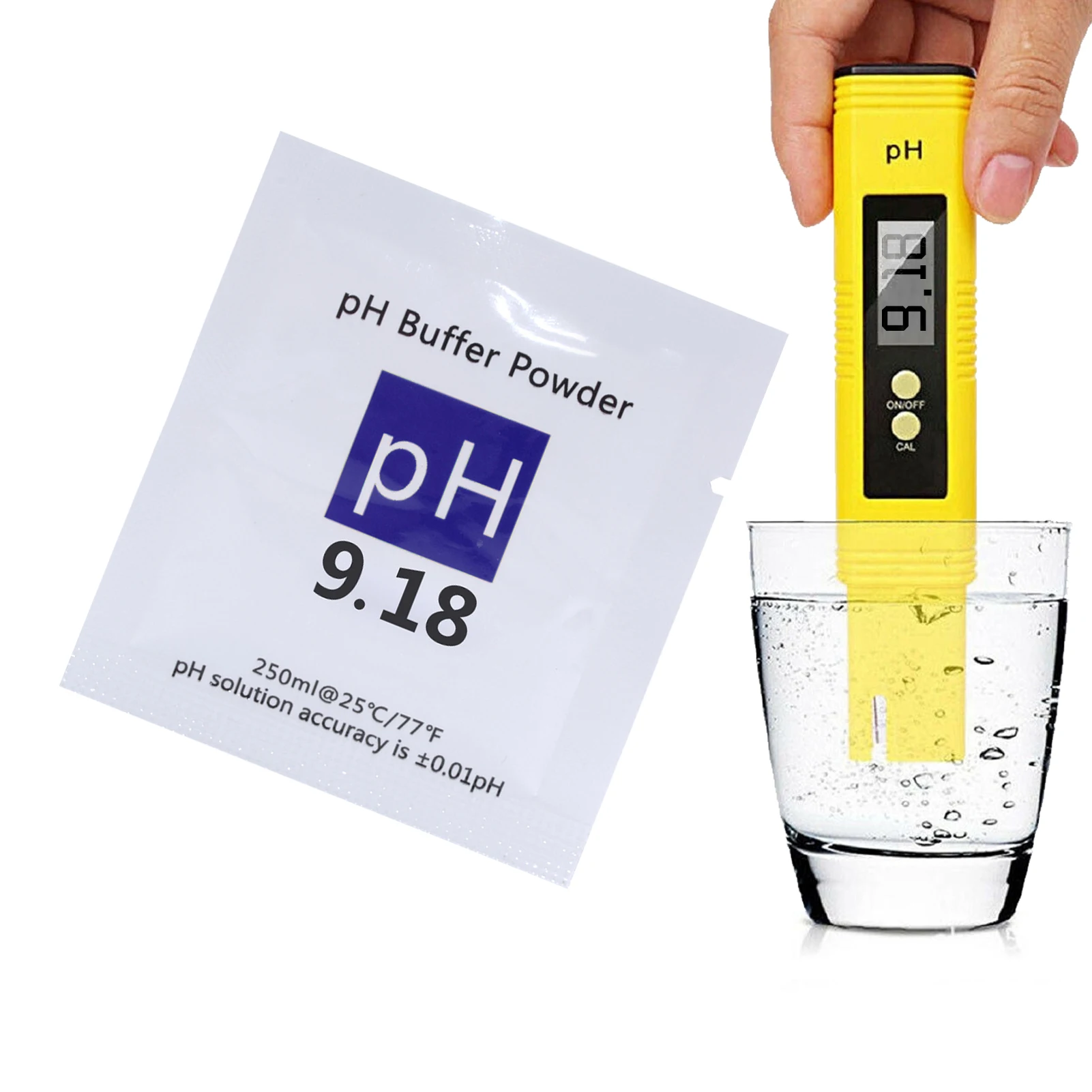 

PH Meter Calibration Buffer Solution Powder Precise PH Meter Calibration Powder Measure Tester For PH Test Meter 4.00/ 6.86/