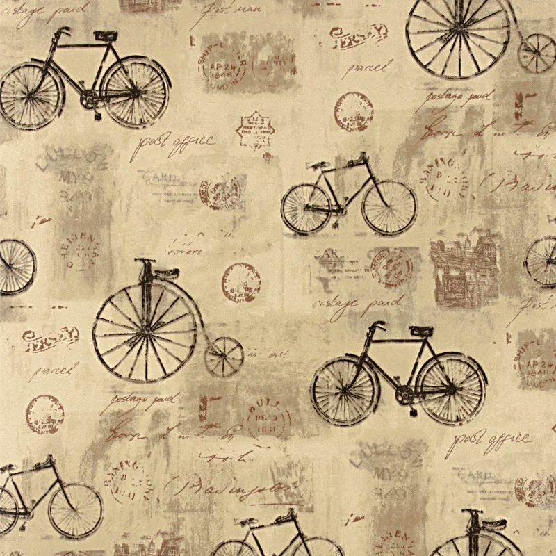 Фото Ностальгические обои для езды на велосипеде Английский Цвет магазин кафе