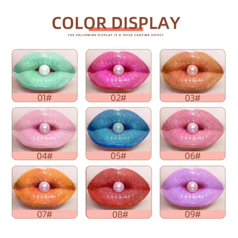

Lip Glaze Easy To Apply Moisturizing Texture Cosmetics Pearl Lip Color Set Lip Color Create A Mirror Like Texture Full Color