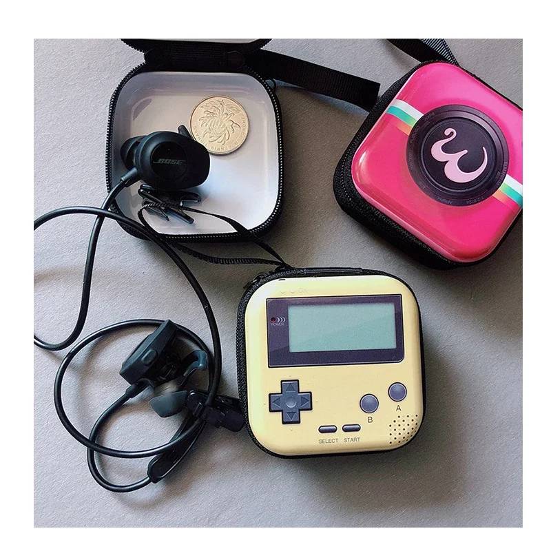 

2023 New Creative Tinplate Coin Purse Vintage Record Tape Fashion Small Purse Large Capacity Key Coin Earphone Storage Wallet
