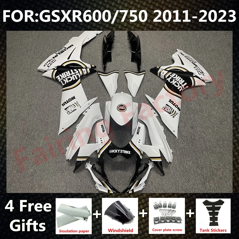 

Комплект обтекателей для GSXR600 750 GSXR 600 GSX-R750 K11 2011 2012 2013 2014 2015 2016 2017 2018 2019 2020 2021 Обтекатели Черный Белый