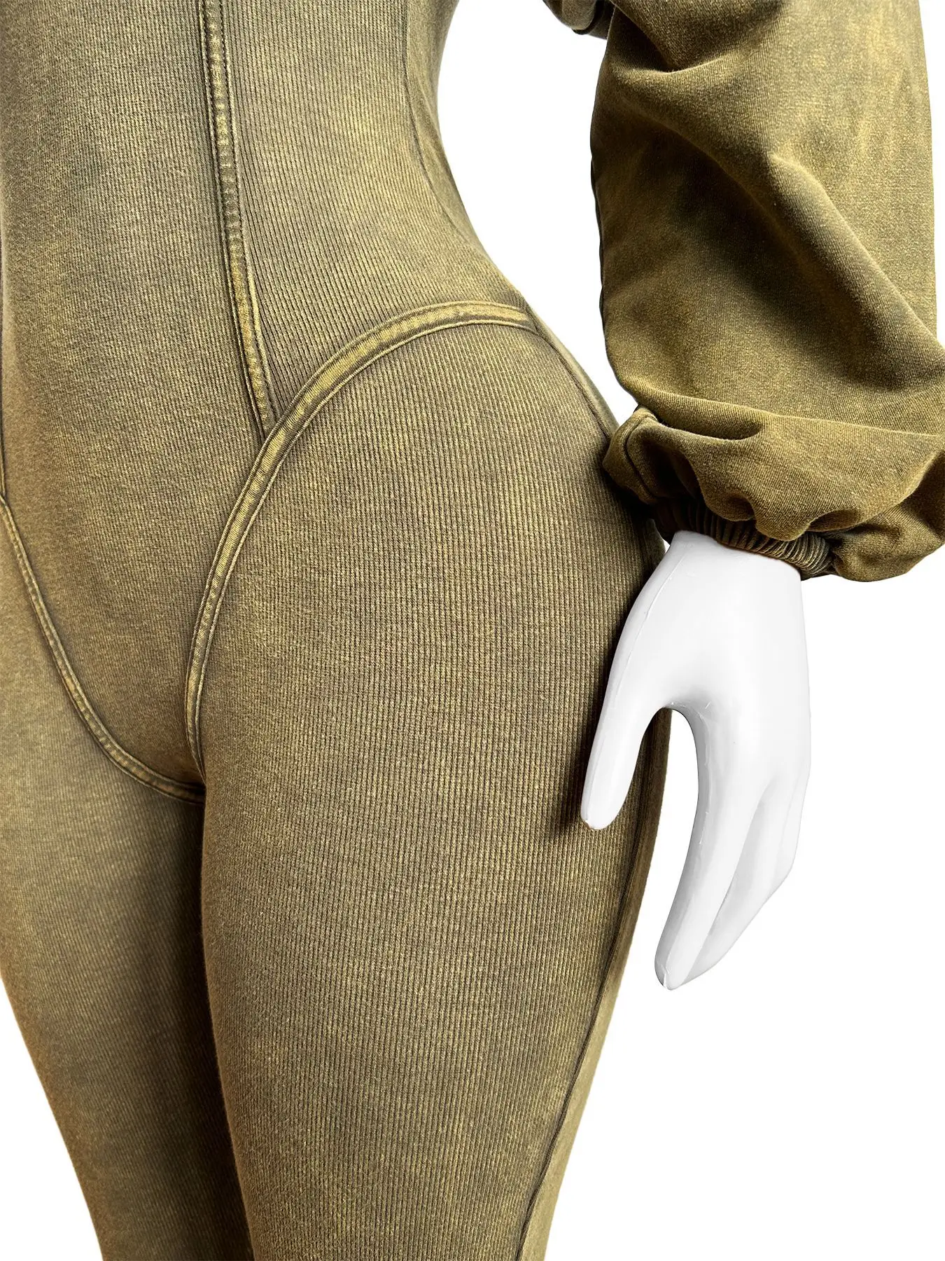 Женский пикантный комбинезон сезон осень 2024 модный Удобный однотонный с длинным