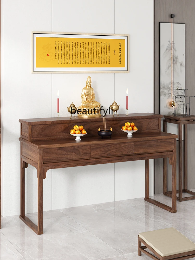 Стол из массива дерева домашний двухуровневый стол Будды буддийский gongtai новый