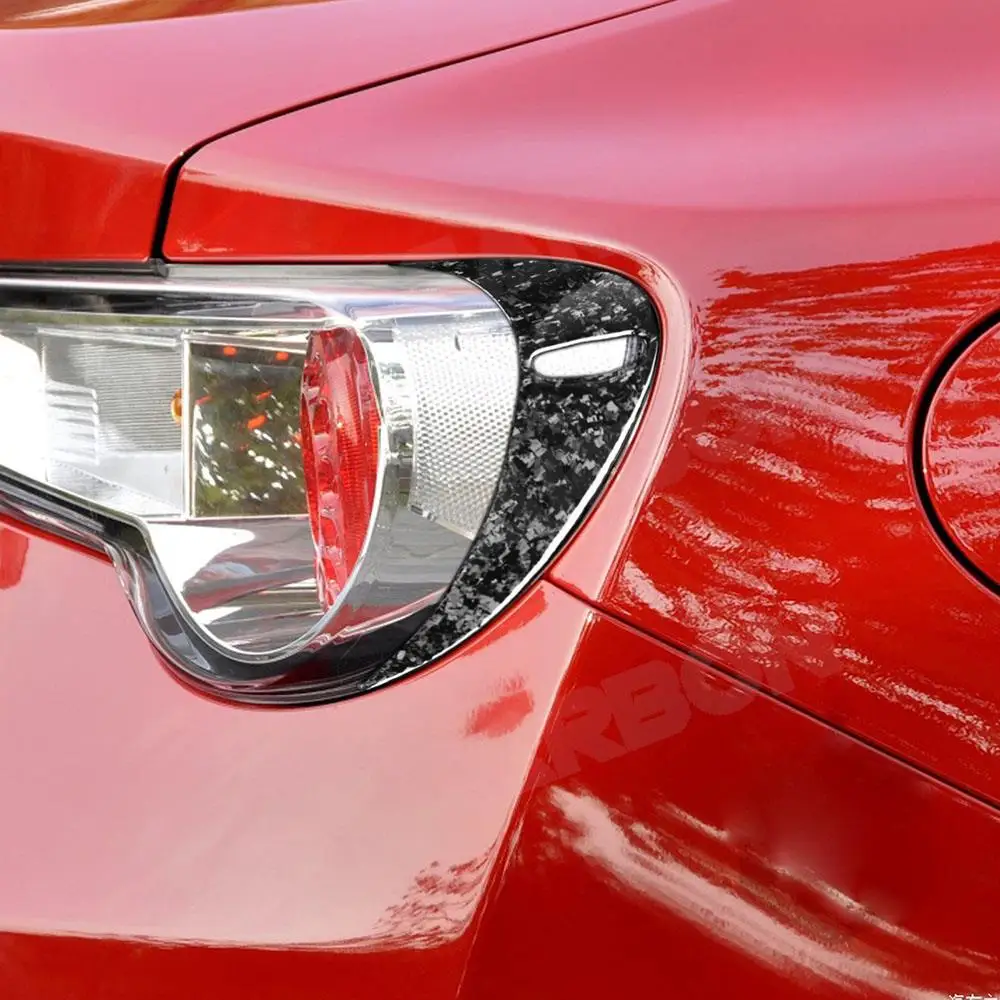 Для Toyota GT86 2013-2020 накладки на фару/задние фонари наклейки из кованого карбона