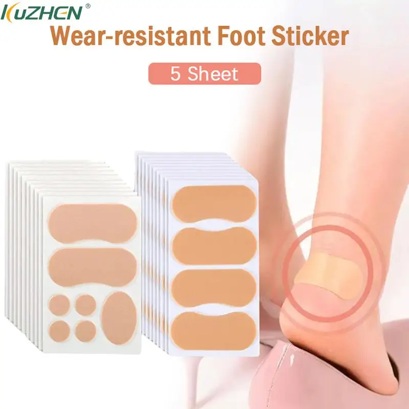 

5 Sheets Foam Foot Corn Calluses Toe Finger Protector Tape Hallux Valgus Shoe Cushion Anti-friction High Heel Feet Pads Sticker