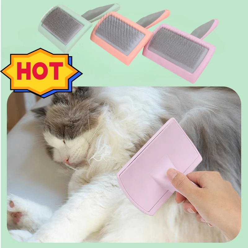 

New Pet Comb Stainless Steel Needle Comb Dog And Cat Hair Removal Floating Hair Cleaning Beauty Skin Care Pet Dog Cleaning Brush