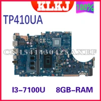 tp410ua laptop motherboard for asus vivobook flip 14 tp410u tp410ua tp410uf tp410ur motherboard wi3 7100u 8g 100 fully tested