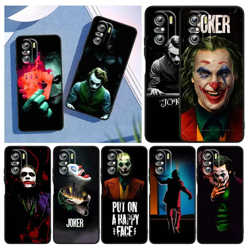 

Hot Art Joker Movie.jpg For Xiaomi Redmi Note 10S 10 K50 K40 Gaming Pro 10 9AT 9A 9C 9T 8 7A 6A 5 4X Black Soft Phone Case