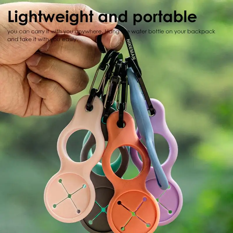Силиконовая Пряжка для бутылки с водой карабин зажим держатель напитком крючок