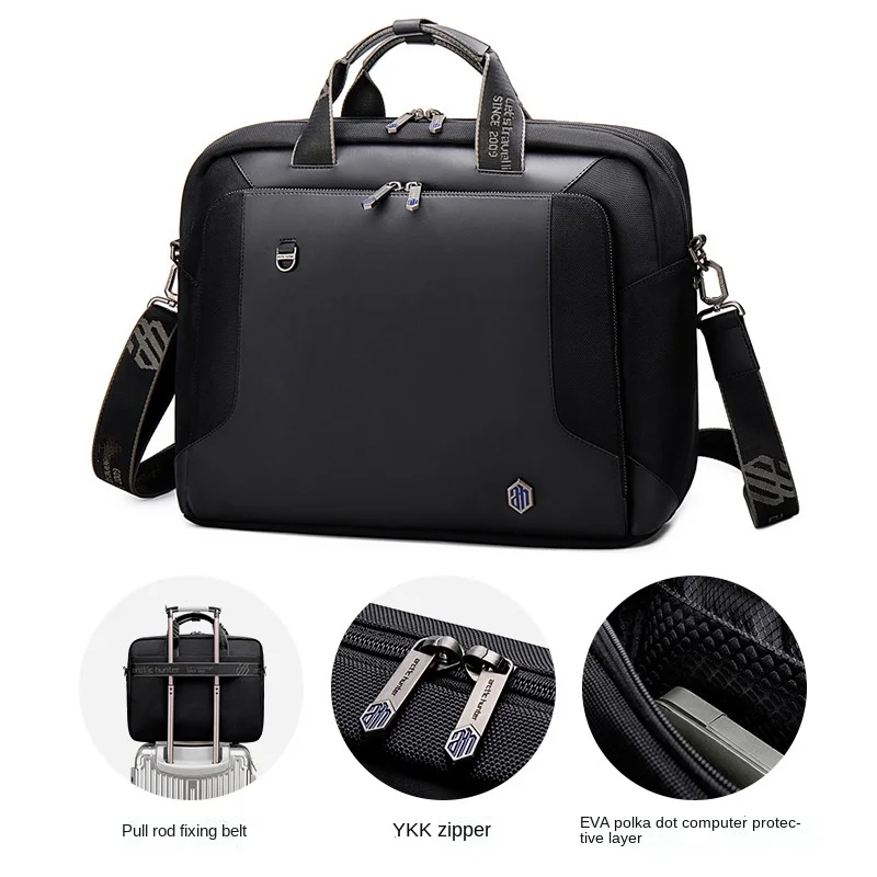 

Men Business Briefcase Large Capacity 15.6 Inch Laptop Bags for Man Office Shoulder Bag Male Handbags Waterproof Computer Pocket