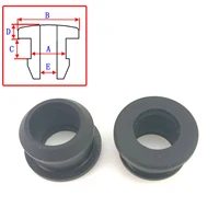 black food grade silicone rubber snap on grommet end caps inserts plug wire wiring protect temperature 40 %c2%b0 c to 250 %c2%b0 c