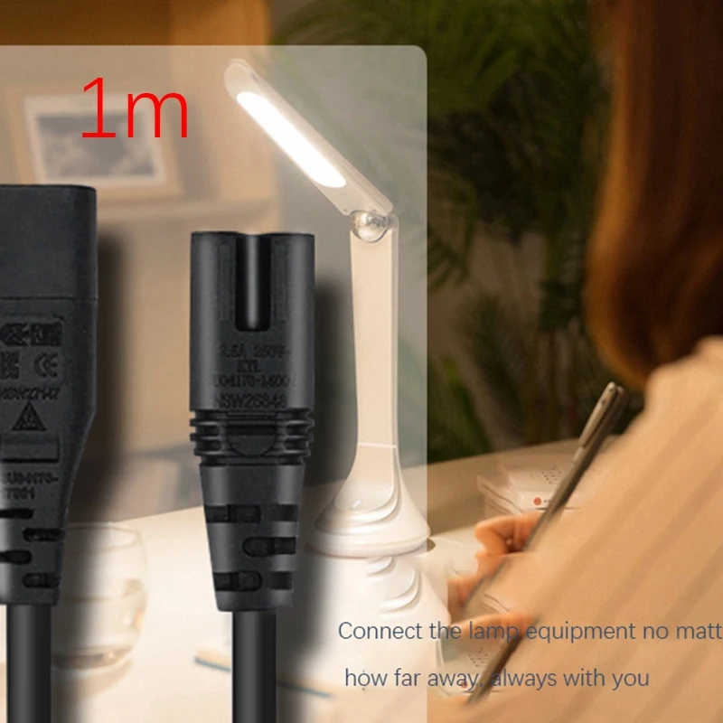 IEC 320 2-контактный разъем C7 мама на C8 папа Рисунок 8 Удлинительный кабель адаптера