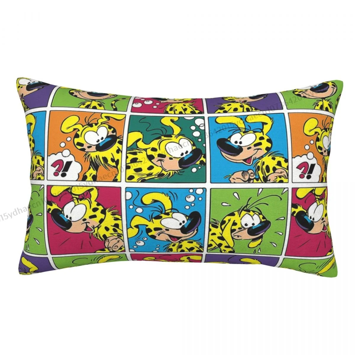 

Squares Cojines Pillowcase Marsupilami Cute Leopard Cushion Home Sofa Chair Print Decorative Coussin Pillow Covers