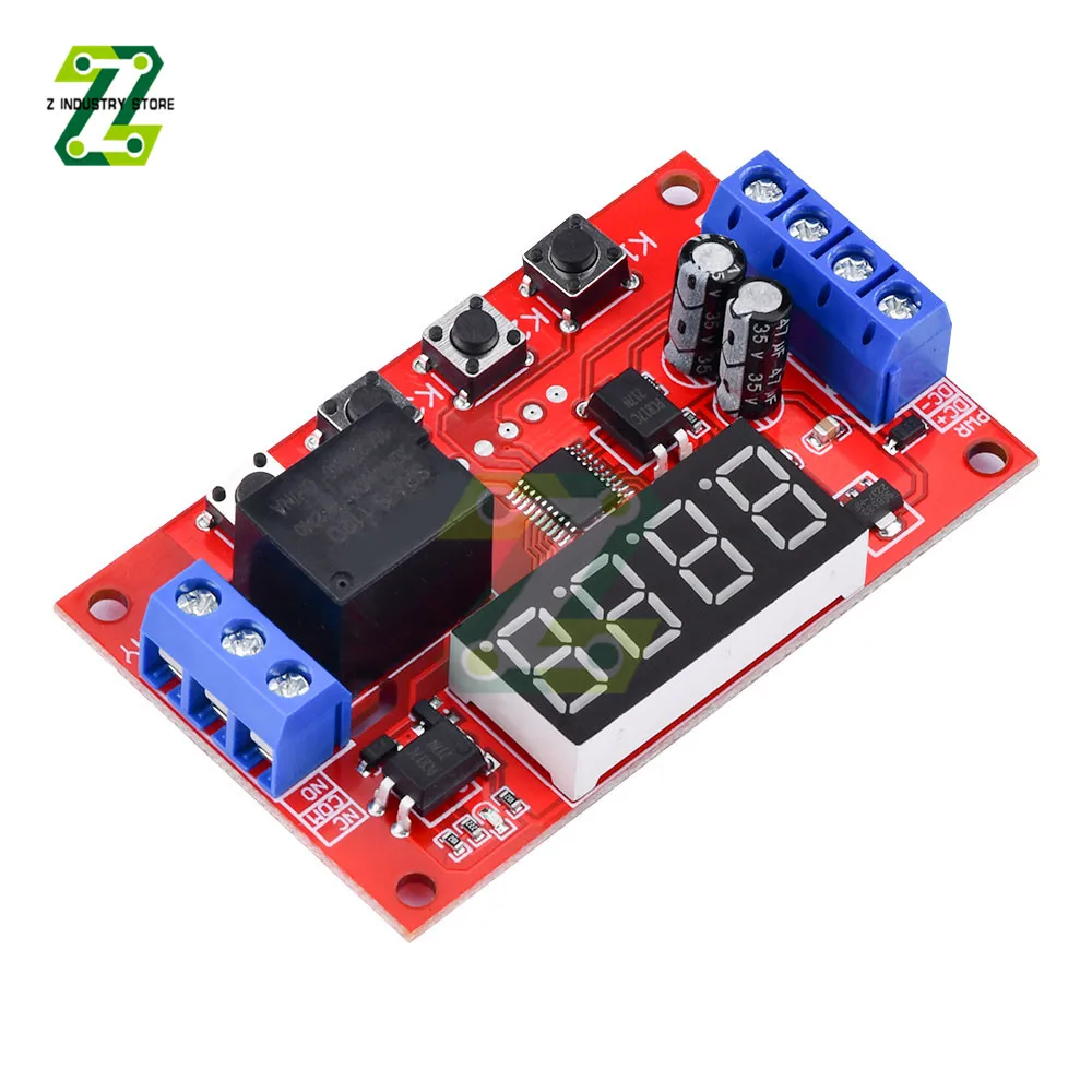 

32 Modes Adjustable Time Delay Relay Module LED Digital Timming Trigger Timer Control Switch Pulse Cycle DC 5V 12V 24V 10A