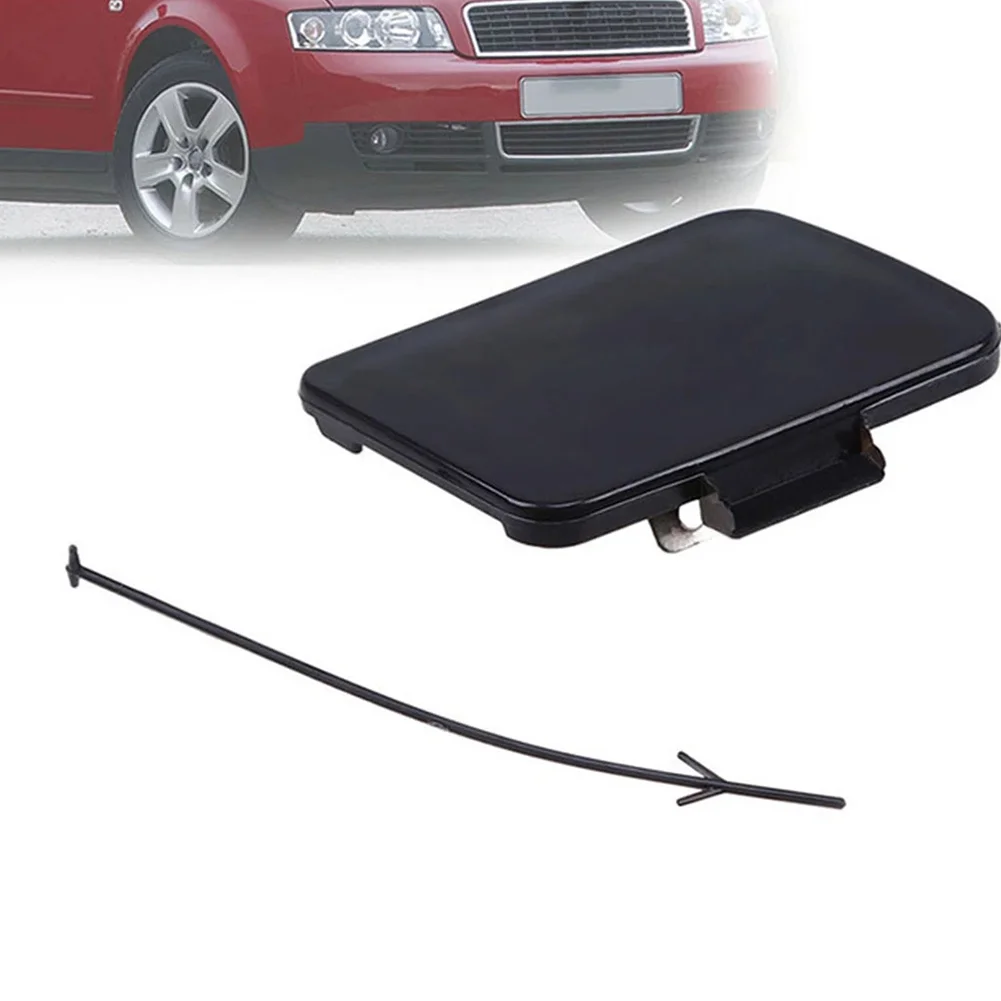 

Tow Hook Cap Towing Eye Cover Vehicle 1pcs 8E0807241 Accessories Black Front Replacement Trailer Cover Durable