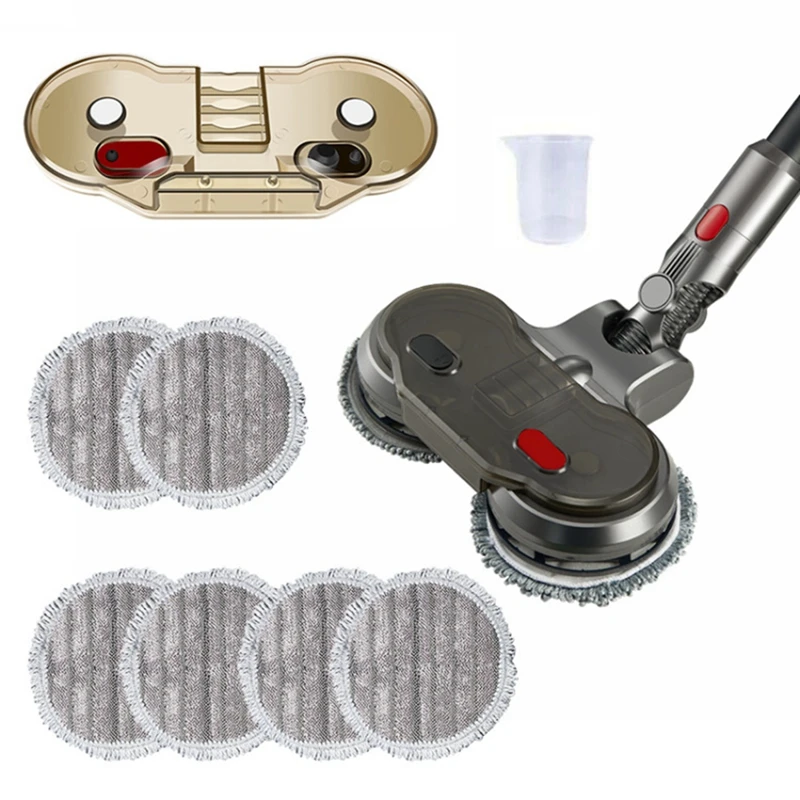 

Electric Wet Dry Mopping Head For Dyson V7 V8 V10 V11 Replaceable Parts With Water Tank Mop Head Mop Pads Water Cup Tool