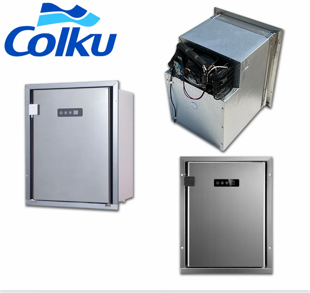 

Special Design Built in 12v 24v DC upright Fridge with dual zone dual temperature for camping