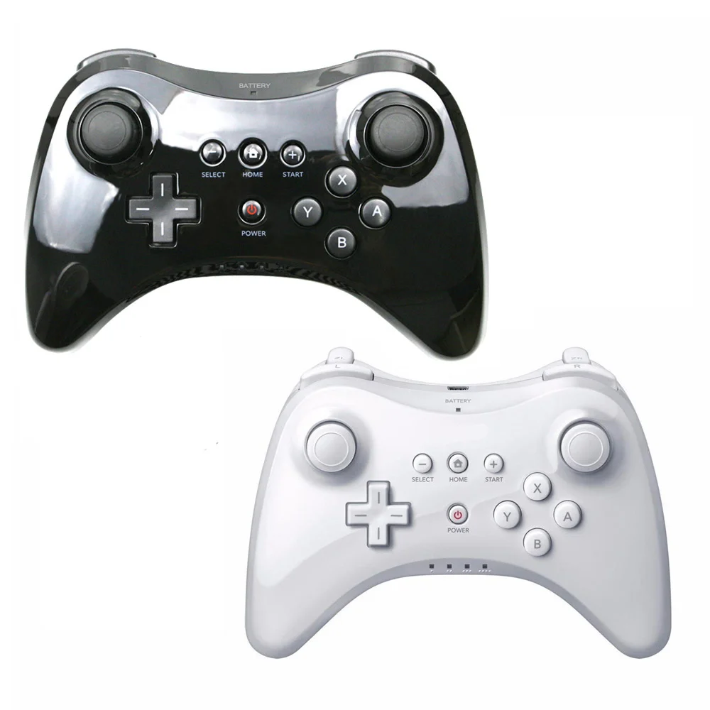 

Compatible Nintend For Wii U Pro Classic Usb Controller Dual Analog Bluetooth Wireless Remote Control For Wiiu Pro U Gamepad