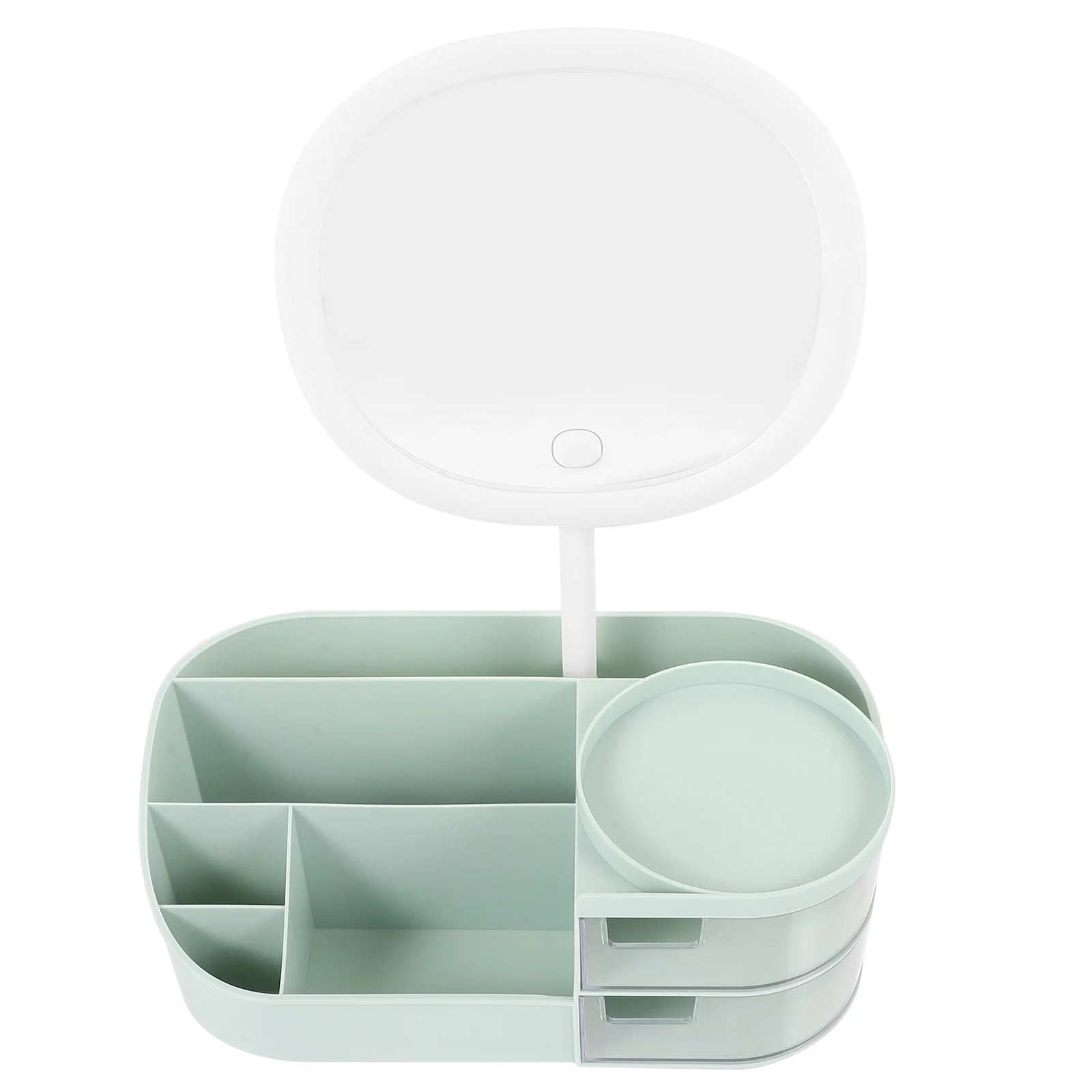 Ящик для хранения Настольный органайзер Зеркало Держатель кистей Туалетный