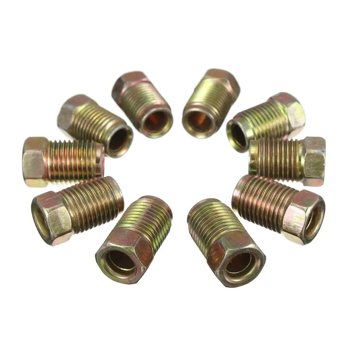

10pcs 20pcs 10mm x 1mm Male Short Brake Pipe Screw Nuts for 3/16 Inch Metric Braking Tubes