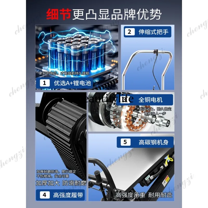 Фото Электрический грузовой подъемник для лестниц 81electric: гидравлическая платформа для подъема и спуска тяжелых грузов по лестнице №4