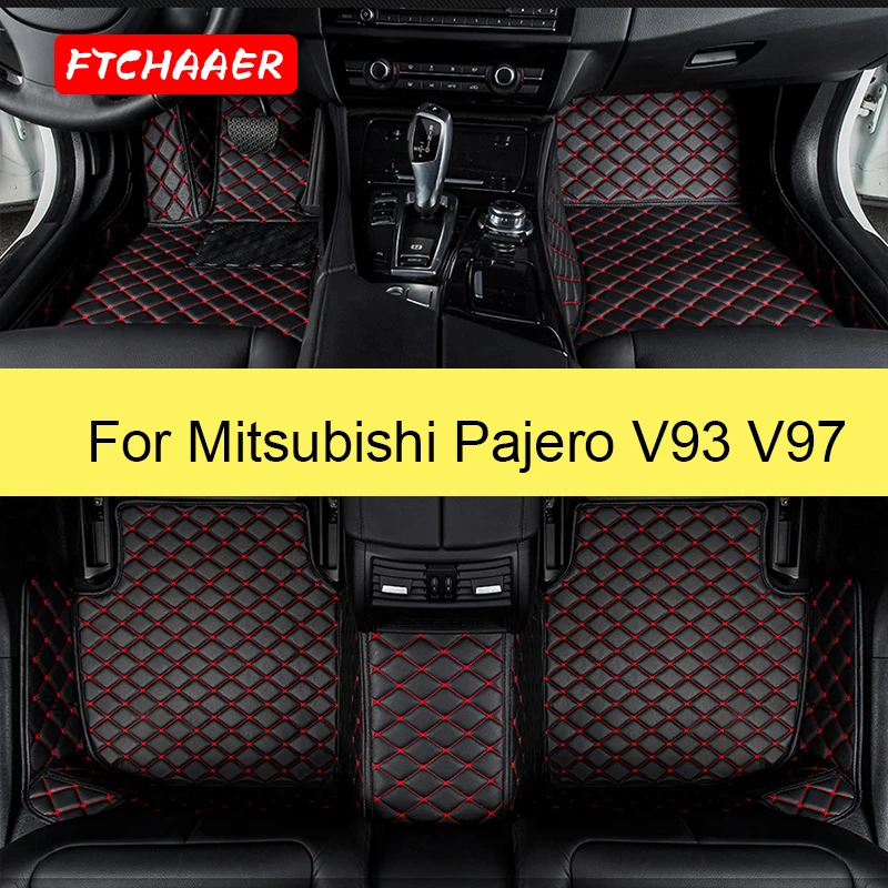 

Автомобильные коврики FTCHAAER для Mitsubishi Pajero V93 V97 V73 V77, аксессуары для ног, коврики
