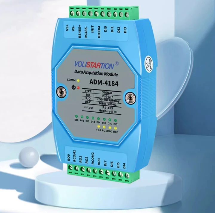 ADM-4184 8-канальный переключатель модуль сбора количества 8DI/4DO 4-канальный Φ 485